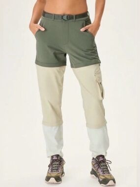 NWOT outdoor voices convertible REC TREK ZIP OFF  pants